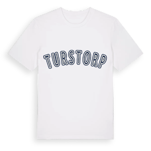 Turstorp college t-shirt – ekologisk bomull t-shirt från Pinshirt