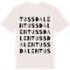 Vintage White t-shirt med Tussdalen ordlek t-shirt