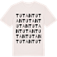 Vintage White t-shirt med Tutan ordlek t-shirt