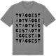 Mid Heather Gray t-shirt med Tväggestad ordlek t-shirt