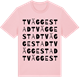 Pink Cotton t-shirt med Tväggestad ordlek t-shirt