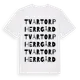 White t-shirt med Tvartorp Herrgård ordlek t-shirt