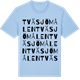 Blue Soul t-shirt med Tväsjömålen ordlek t-shirt