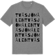 Mid Heather Gray t-shirt med Tväsjömålen ordlek t-shirt