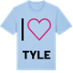 Blue Soul t-shirt med Jag älskar Tyle t-shirt stort tryck