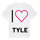 Jag älskar Tyle t-shirt stort tryck