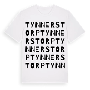 Tynnerstorp ordlek t-shirt – ekologisk bomull t-shirt från Pinshirt