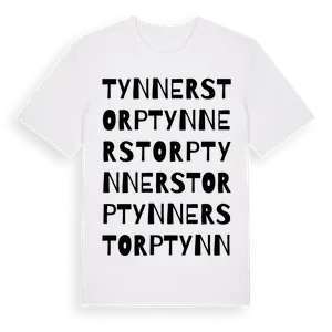 Tynnerstorp ordlek t-shirt – ekologisk bomull t-shirt från Pinshirt
