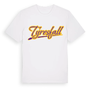 Tyresfall baseball t-shirt – ekologisk bomull t-shirt från Pinshirt