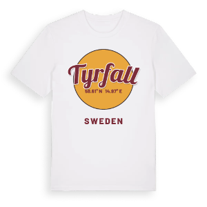 Tyrfall cirkel t-shirt – ekologisk bomull t-shirt från Pinshirt