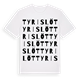 Tyrislöt ordlek t-shirt