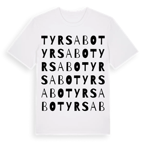 Tyrsabo ordlek t-shirt – ekologisk bomull t-shirt från Pinshirt