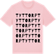 Pink Cotton t-shirt med Tyttorp ordlek t-shirt