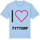 Blue Soul t-shirt med Jag älskar Tyttorp t-shirt stort tryck