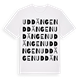 White t-shirt med Uddängen ordlek t-shirt