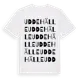 White t-shirt med Uddehälle ordlek t-shirt