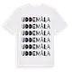 White t-shirt med Uddemåla ordlek t-shirt