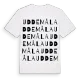 Uddemåla ordlek t-shirt