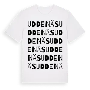 Uddenäs ordlek t-shirt – ekologisk bomull t-shirt från Pinshirt