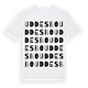 White t-shirt med Uddesbo ordlek t-shirt