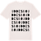 Vintage White t-shirt med Uddesbo ordlek t-shirt