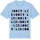 Blue Soul t-shirt med Uddeviken ordlek t-shirt