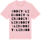 Pink Cotton t-shirt med Uddeviken ordlek t-shirt