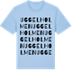 Blue Soul t-shirt med Uggelholmen ordlek t-shirt