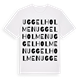 White t-shirt med Uggelholmen ordlek t-shirt