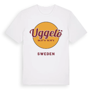 Uggelö cirkel t-shirt – ekologisk bomull t-shirt från Pinshirt