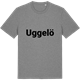 Mid Heather Gray t-shirt med Uggelö fetstil t-shirt