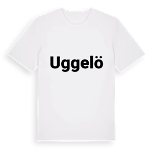 Uggelö fetstil t-shirt – ekologisk bomull t-shirt från Pinshirt