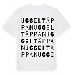 Uggeltäppan ordlek t-shirt – ekologisk bomull t-shirt från Pinshirt