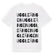 White t-shirt med Uggleängen ordlek t-shirt