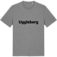 Mid Heather Gray t-shirt med Uggleberg fetstil t-shirt
