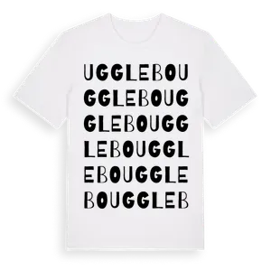 Ugglebo ordlek t-shirt – ekologisk bomull t-shirt från Pinshirt