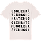 Vintage White t-shirt med Ugglebråten ordlek t-shirt