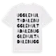 White t-shirt med Ugglehultadalen ordlek t-shirt
