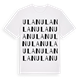 White t-shirt med Ulan ordlek t-shirt