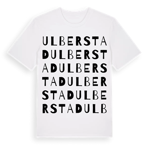 Ulberstad ordlek t-shirt – ekologisk bomull t-shirt från Pinshirt