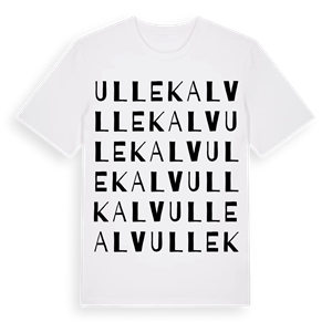 Ullekalv ordlek t-shirt – ekologisk bomull t-shirt från Pinshirt