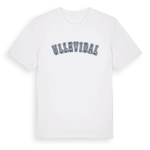 Ullevidal college t-shirt – ekologisk bomull t-shirt från Pinshirt