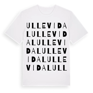 Ullevidal ordlek t-shirt – ekologisk bomull t-shirt från Pinshirt