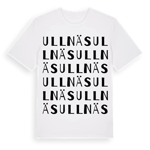Ullnäs ordlek t-shirt – ekologisk bomull t-shirt från Pinshirt
