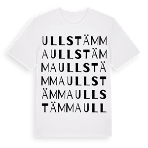 Ullstämma ordlek t-shirt – ekologisk bomull t-shirt från Pinshirt