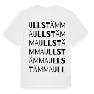 Ullstämma ordlek t-shirt – ekologisk bomull t-shirt från Pinshirt