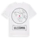 White t-shirt med Ullstämma t-shirt