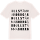Vintage White t-shirt med Ullstämma Norrgård ordlek t-shirt