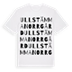 Ullstämma Norrgård ordlek t-shirt