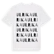 White t-shirt med Ulrika ordlek t-shirt